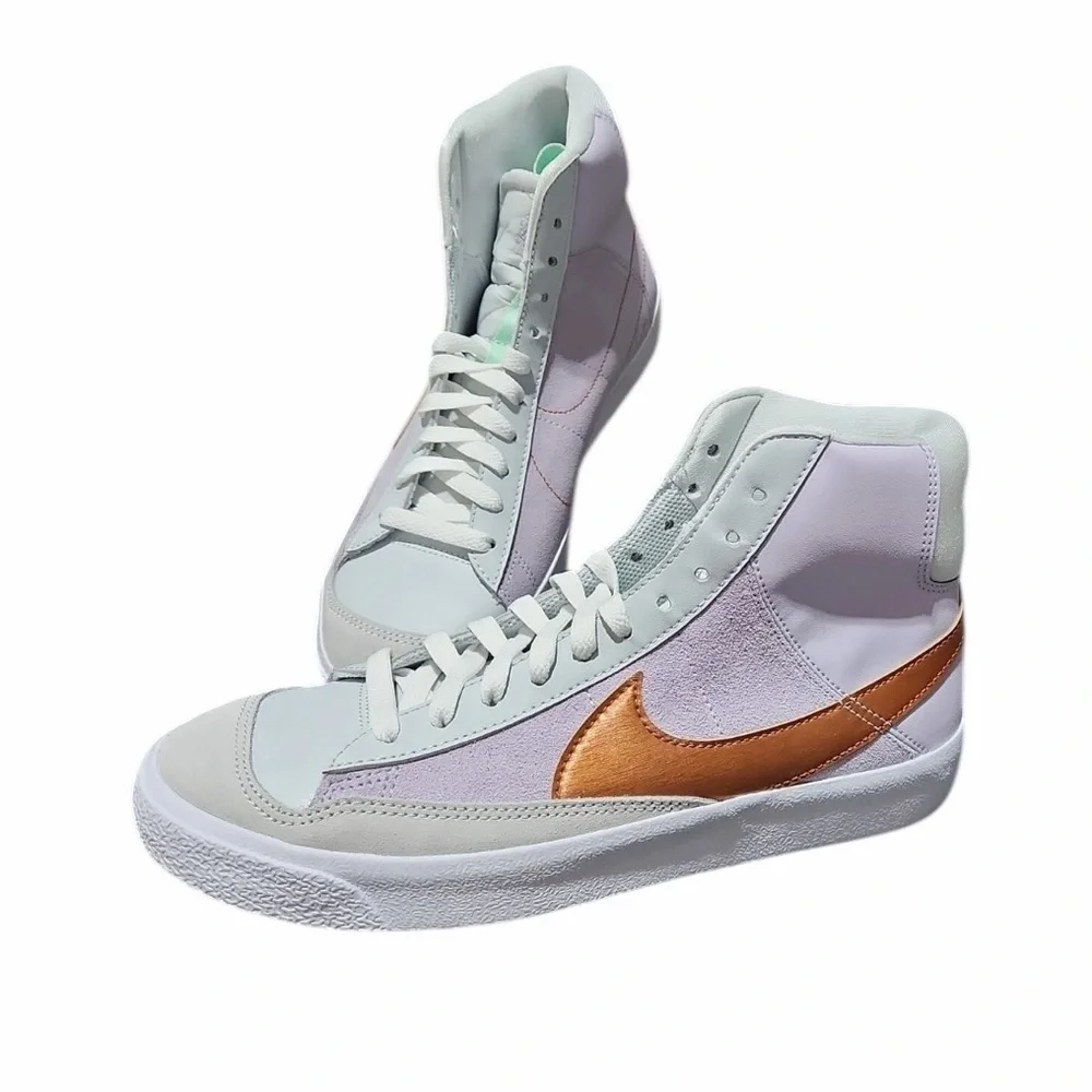 NIKE GS BLAZER MID '77 DANCE BARELY‎ GRAPE METALLIC COPPER boys 5.5 /women’s 7